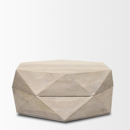 Mercana Arreto Wooden Hexagonal Coffee Table