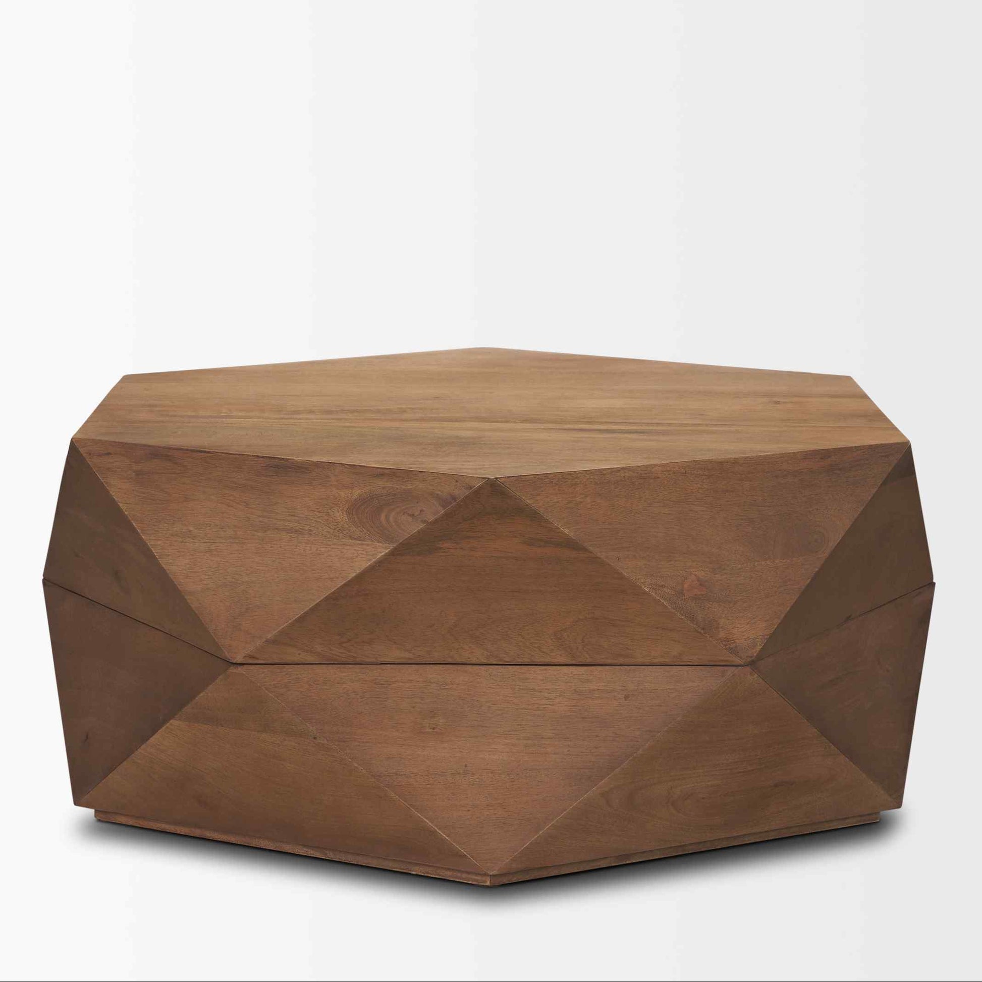 Mercana Arreto Wooden Hexagonal Coffee Table