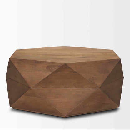 Mercana Arreto Wooden Hexagonal Coffee Table