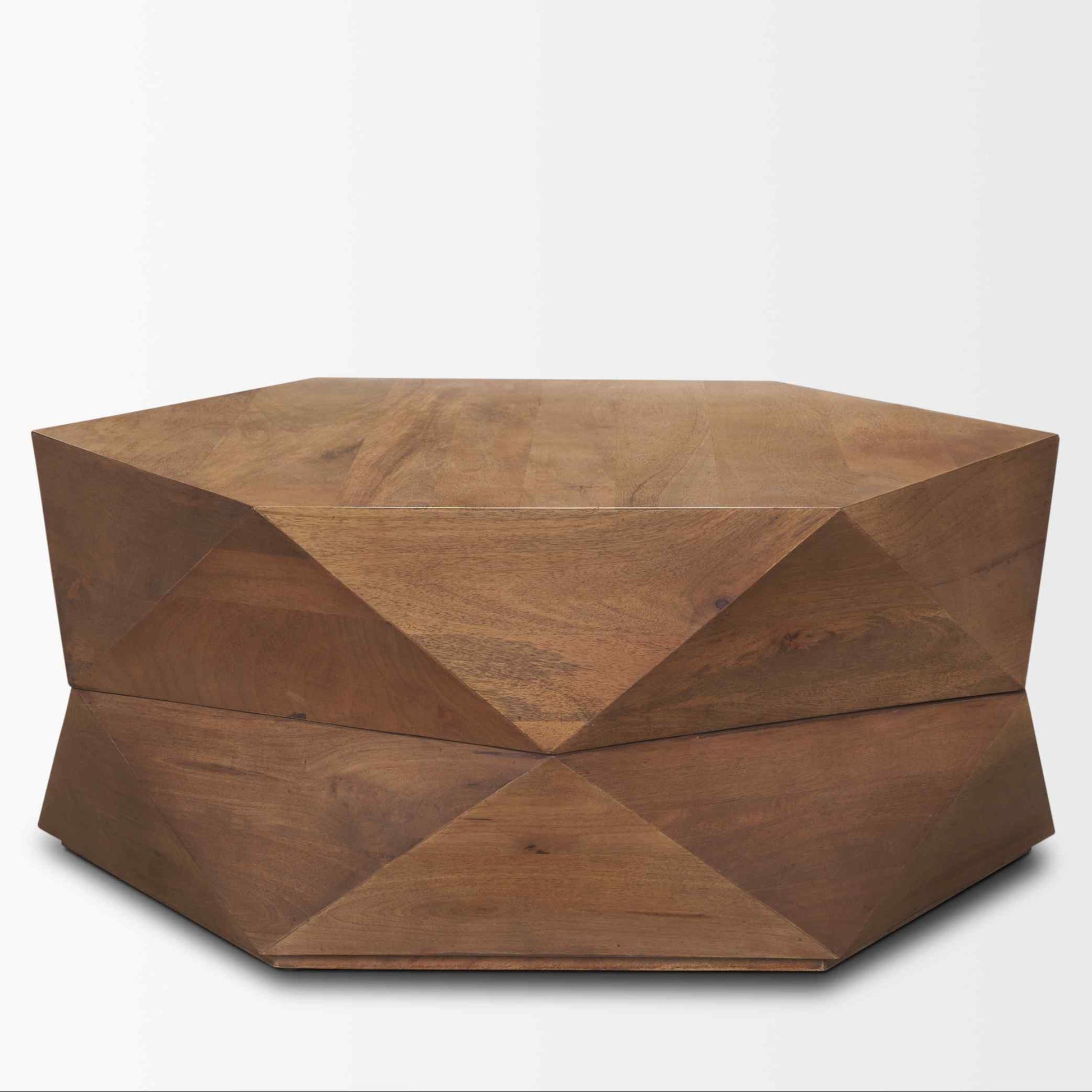 Mercana Arreto Wooden Hexagonal Coffee Table
