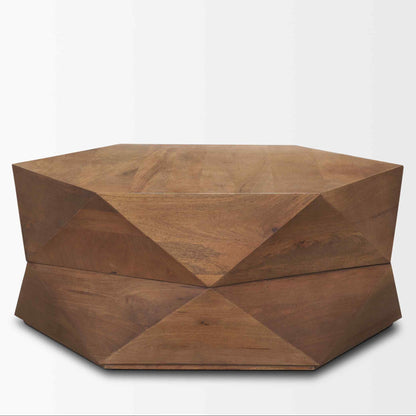 Mercana Arreto Wooden Hexagonal Coffee Table