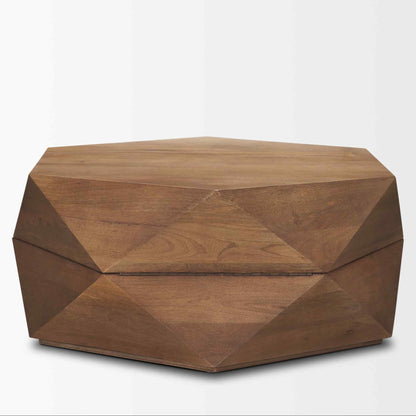 Mercana Arreto Wooden Hexagonal Coffee Table