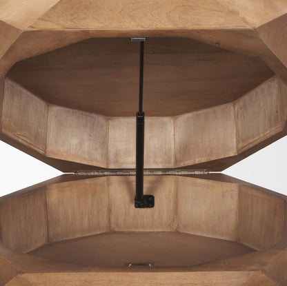 Mercana Arreto Wooden Hexagonal Coffee Table