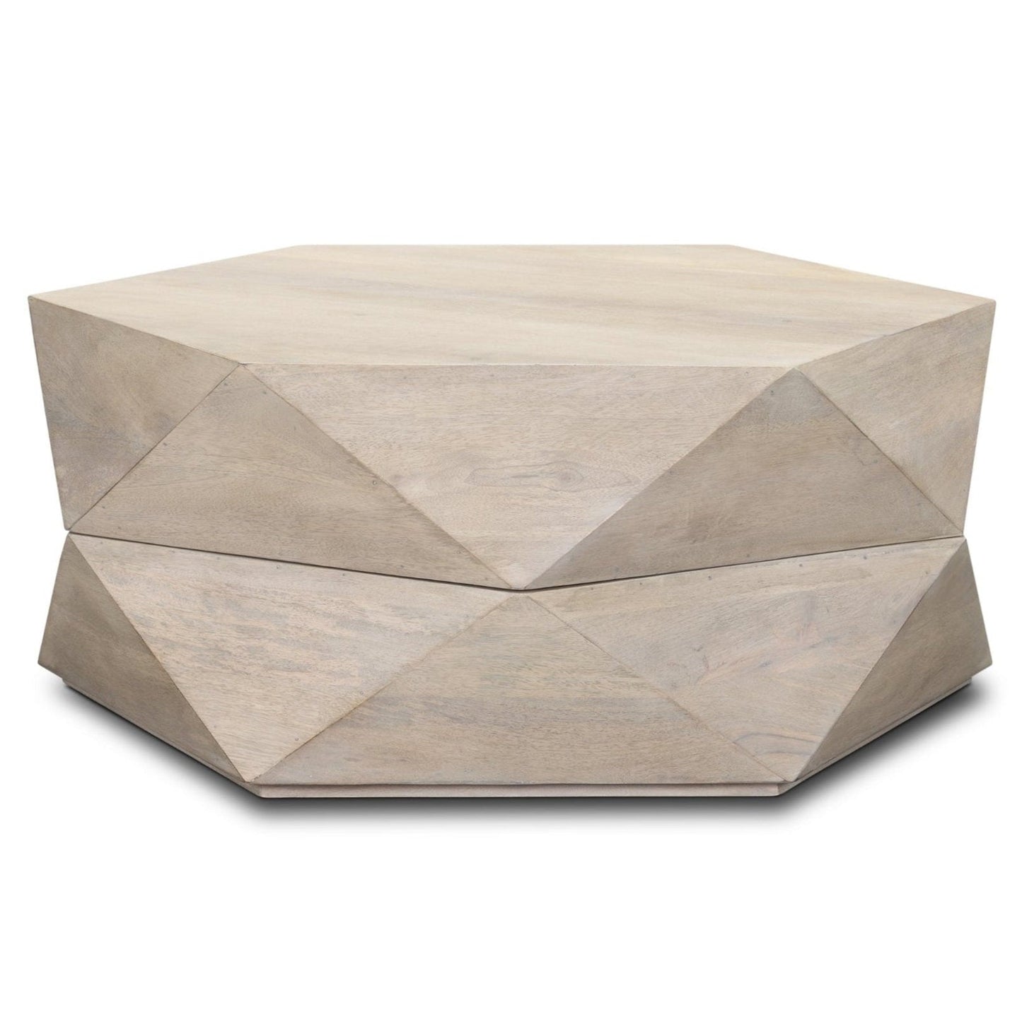 Mercana Arreto Wooden Hexagonal Coffee Table