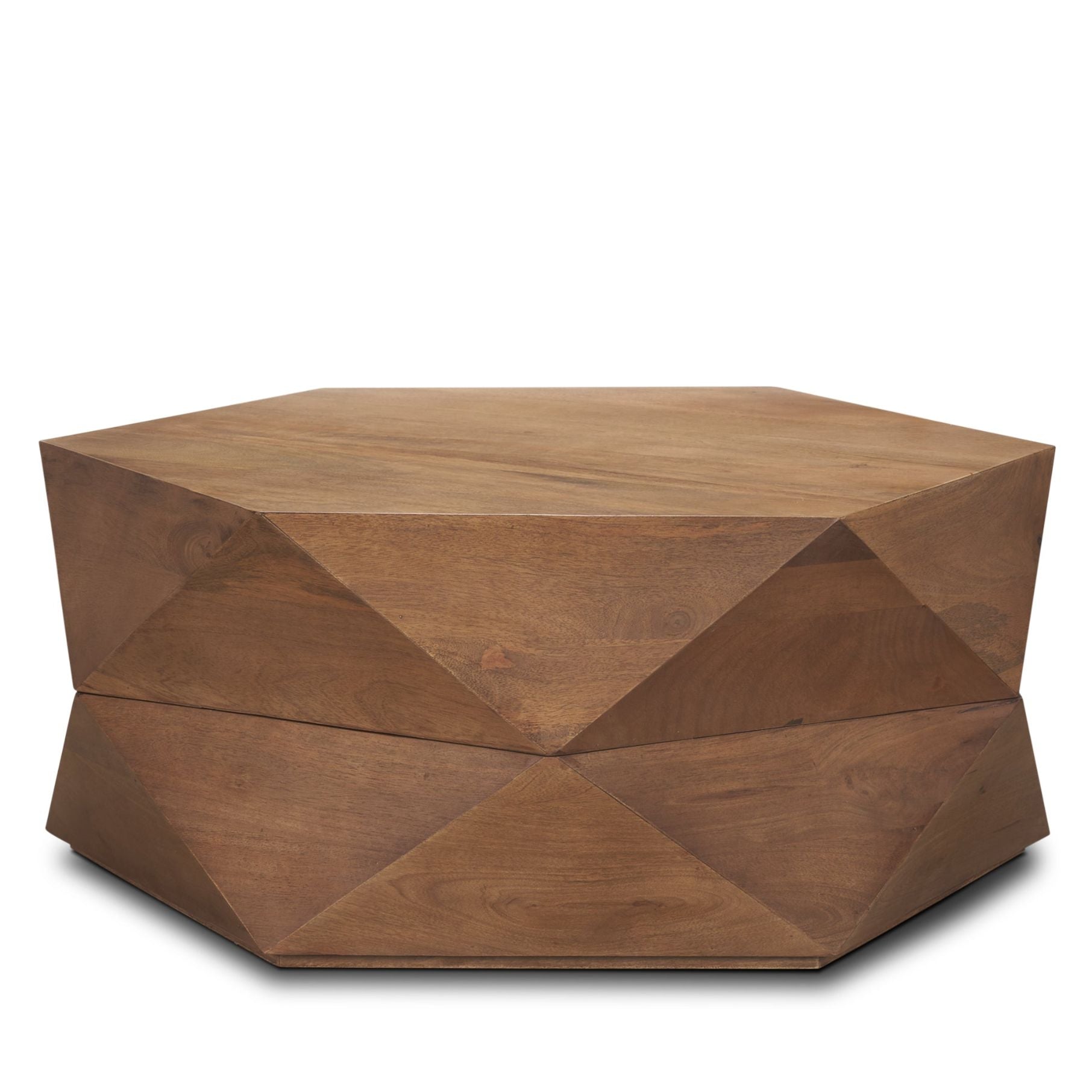 Mercana Arreto Wooden Hexagonal Coffee Table