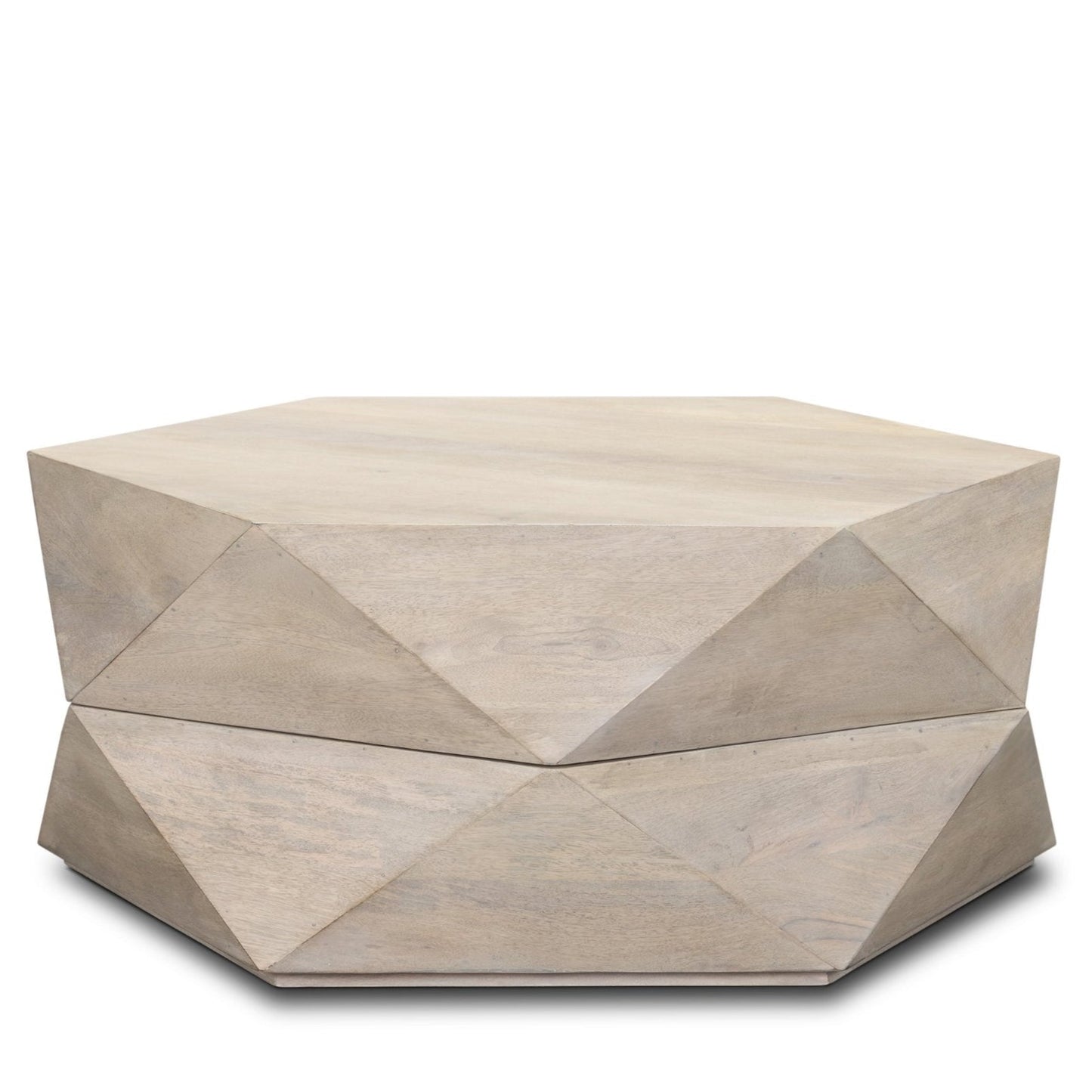Mercana Arreto Wooden Hexagonal Coffee Table
