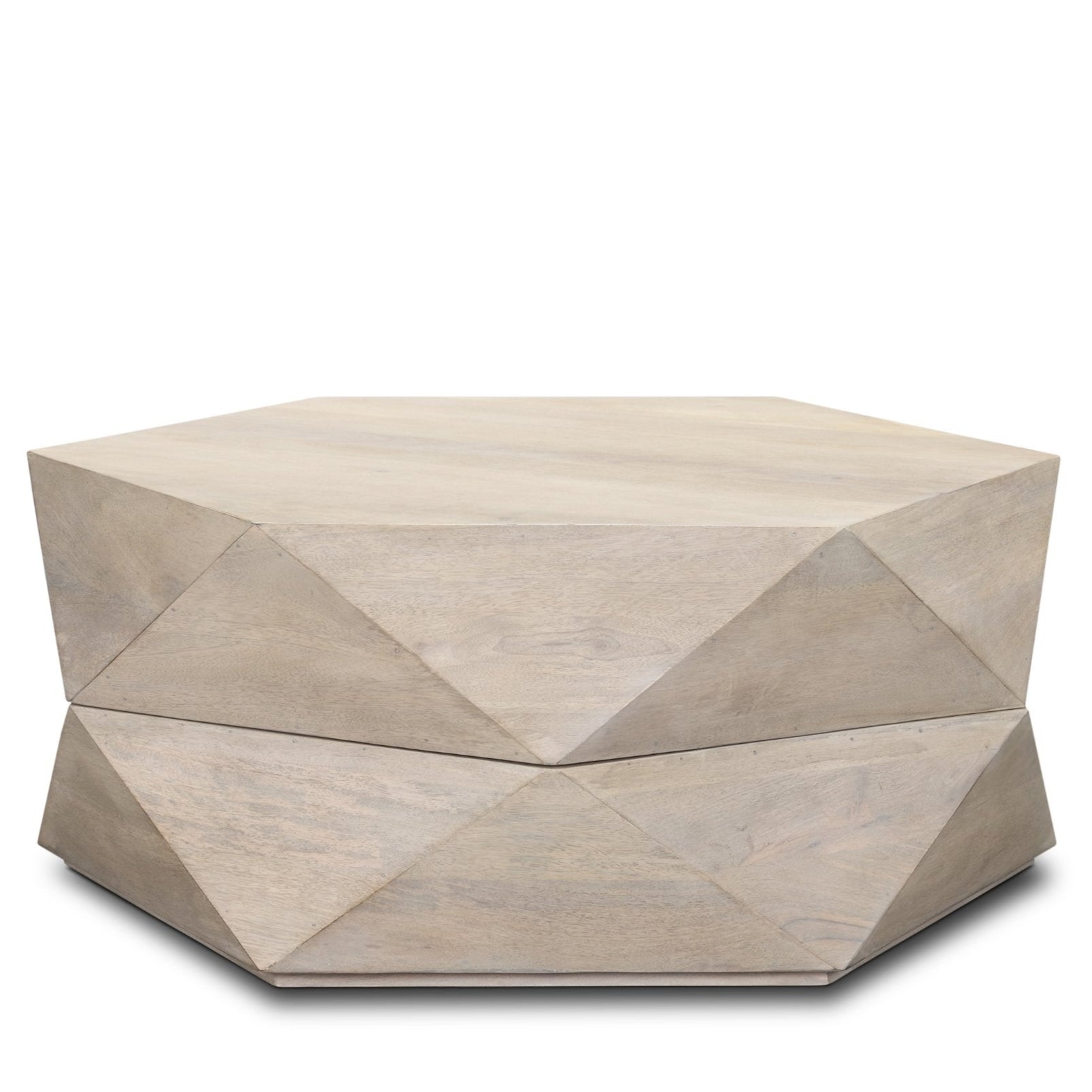 Mercana Arreto Wooden Hexagonal Coffee Table