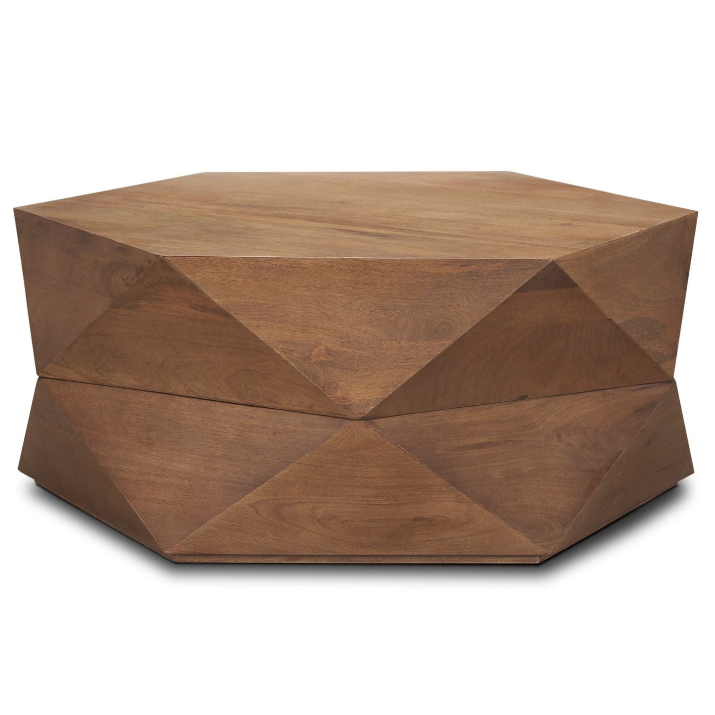 Mercana Arreto Wooden Hexagonal Coffee Table