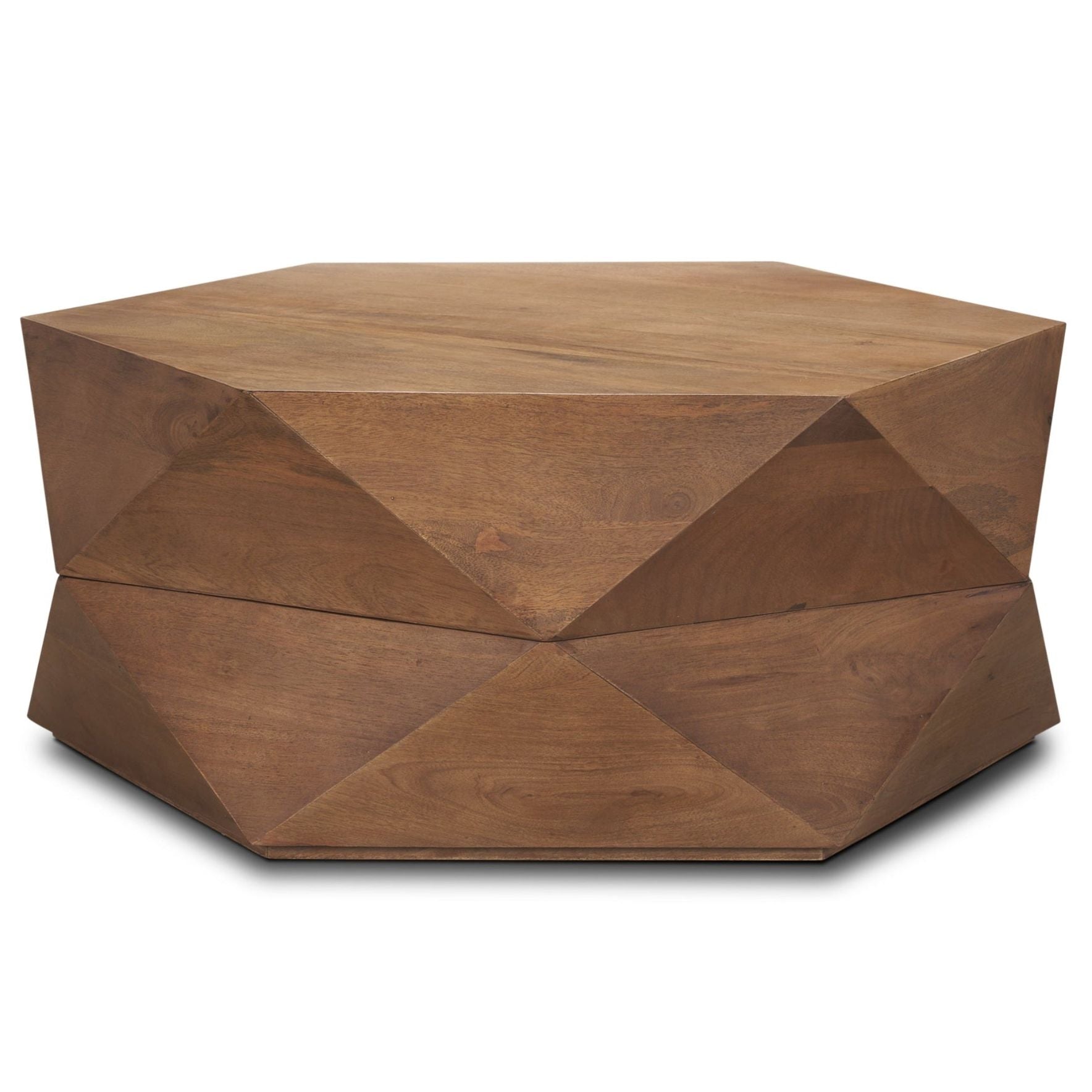 Mercana Arreto Wooden Hexagonal Coffee Table