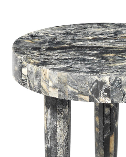 Artemis Large Black Resin Mid Century Modern Side Table Side Tables Sideboards and Things By Jamie Young