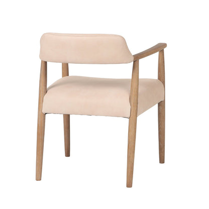 LH Home Artemis Top Grain Leather Dining Chair (Set of 2)