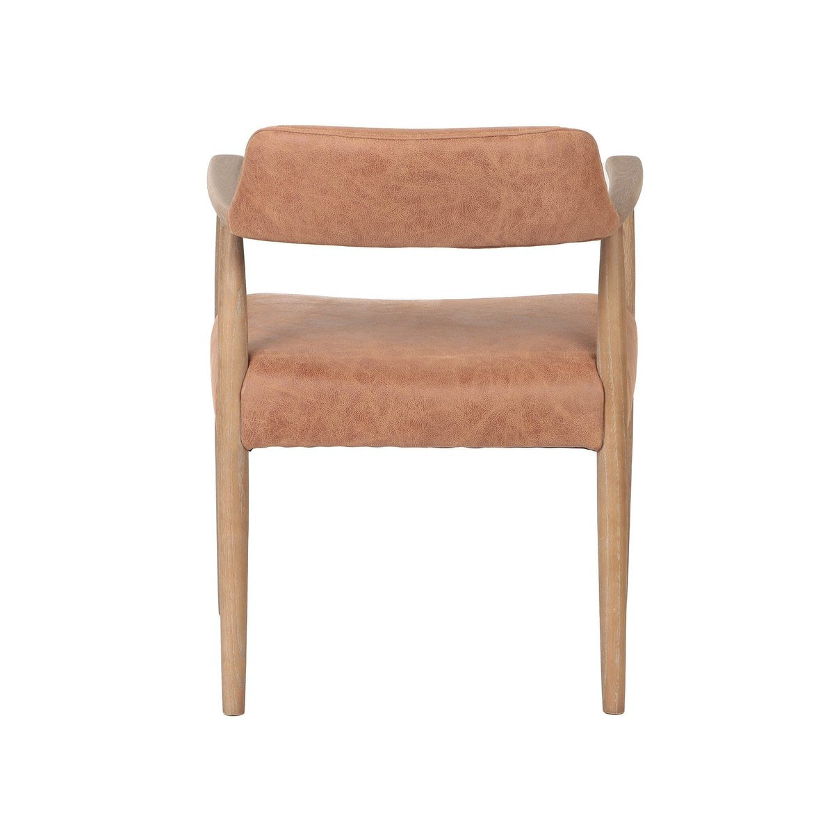 LH Home Artemis Top Grain Leather Dining Chair (Set of 2)