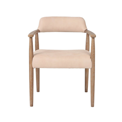 LH Home Artemis Top Grain Leather Dining Chair (Set of 2)