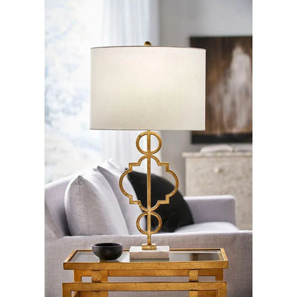 Chelsea House Artistic Antique Design Marble Base Table Lamp