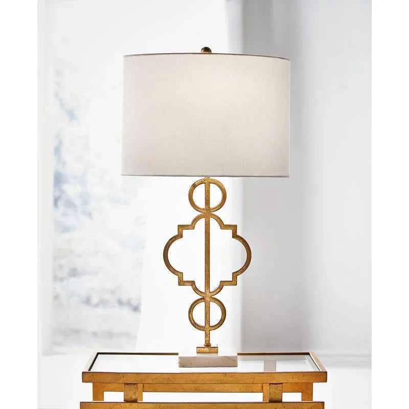 Chelsea House Artistic Antique Design Marble Base Table Lamp