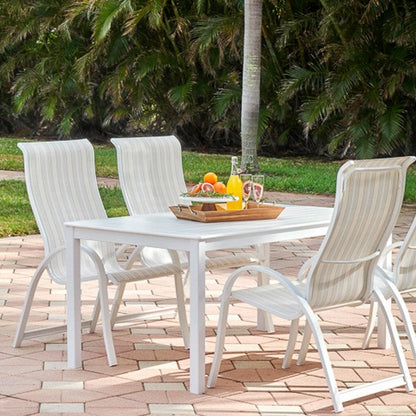 Telescope Aruba Sling Rectangular Outdoor Dining Set 5PC