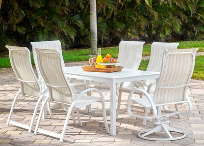 Telescope Aruba Sling Rectangular Outdoor Dining Set 7PC