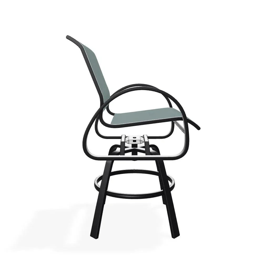 Telescope Aruba II Sling Balcony Height Swivel Outdoor Cafe Chair