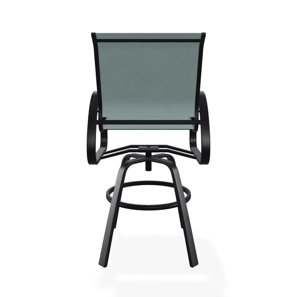 Aruba II Sling Bar Height Swivel Cafe Chair