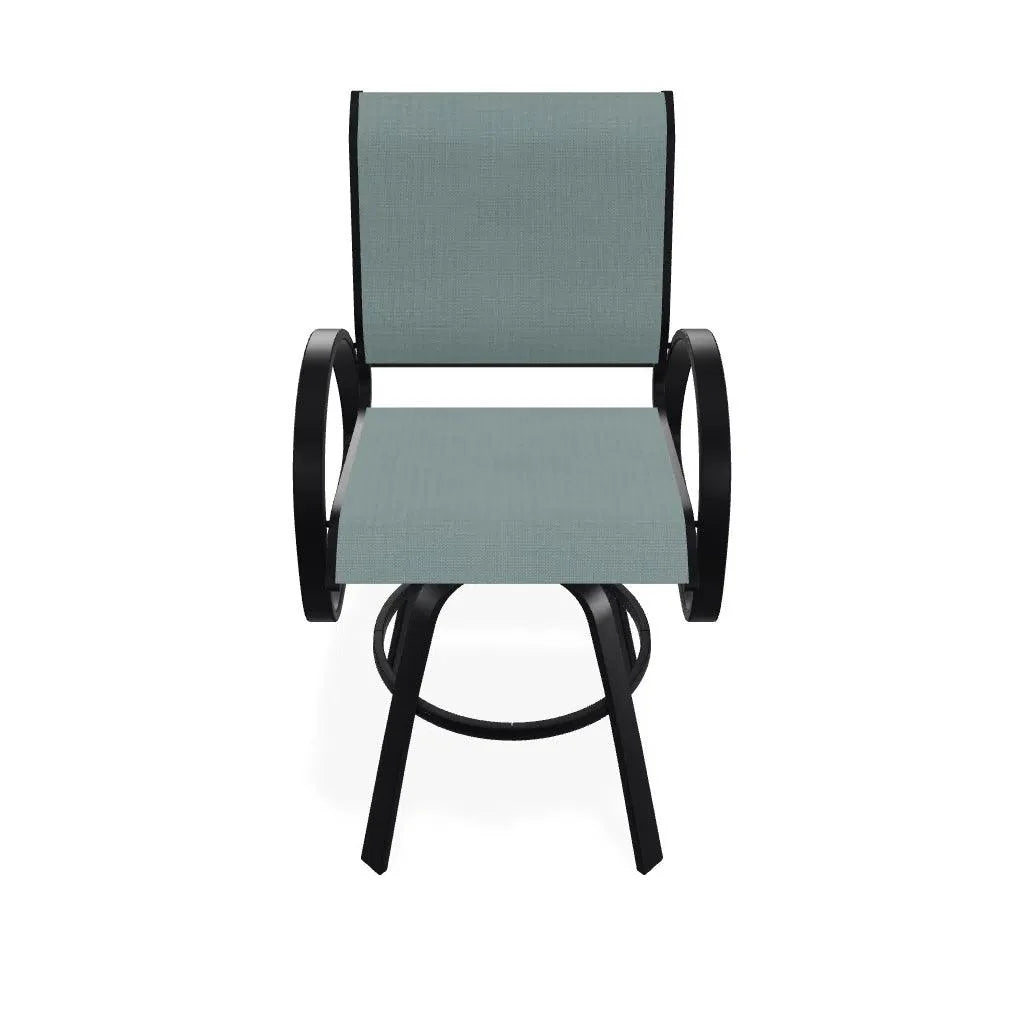 Telescope Aruba II Sling Bar Height Swivel Outdoor Cafe Chair