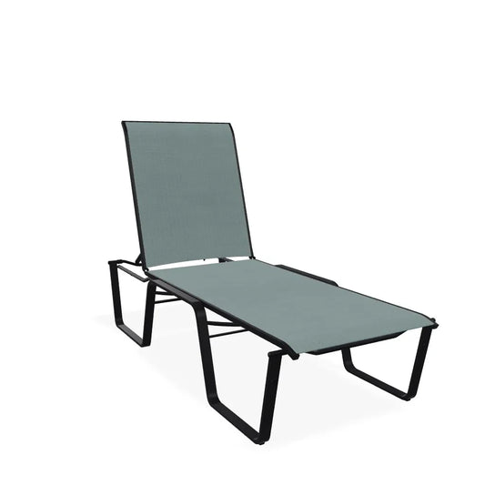 Aruba II Sling Lay-flat Stacking Armless Chaise