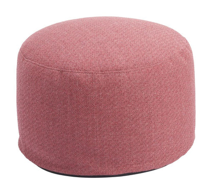 Zuo Modern Aruz Red Olefin Fabric Outdoor Ottoman