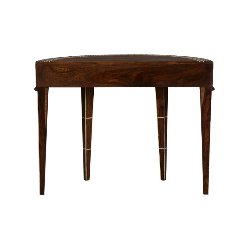 Chelsea House Aryana Demilune Shaped Artistic Wood Table