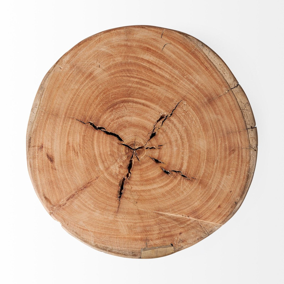 Mercana Asco 18"H Rustic Solid Reclaimed Wood Stool