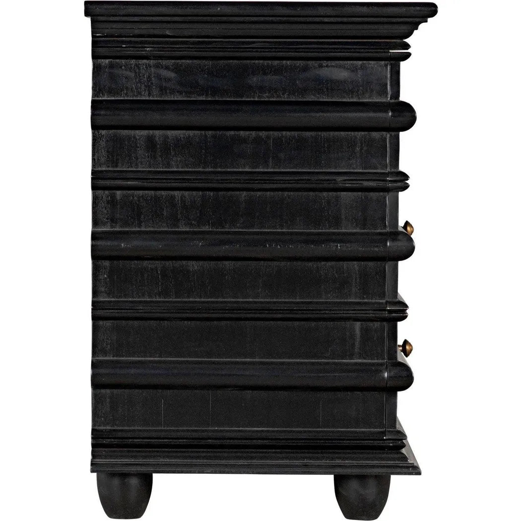 Noir Ascona Wood Black Chest