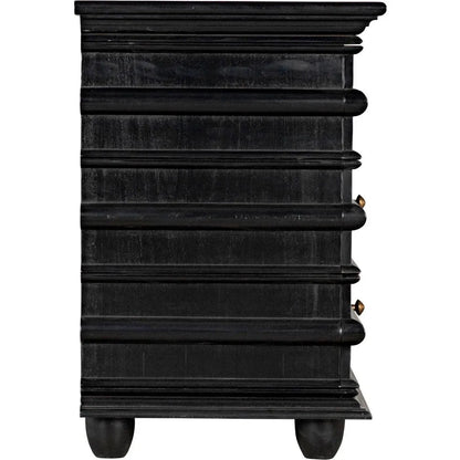 Noir Ascona Wood Black Chest