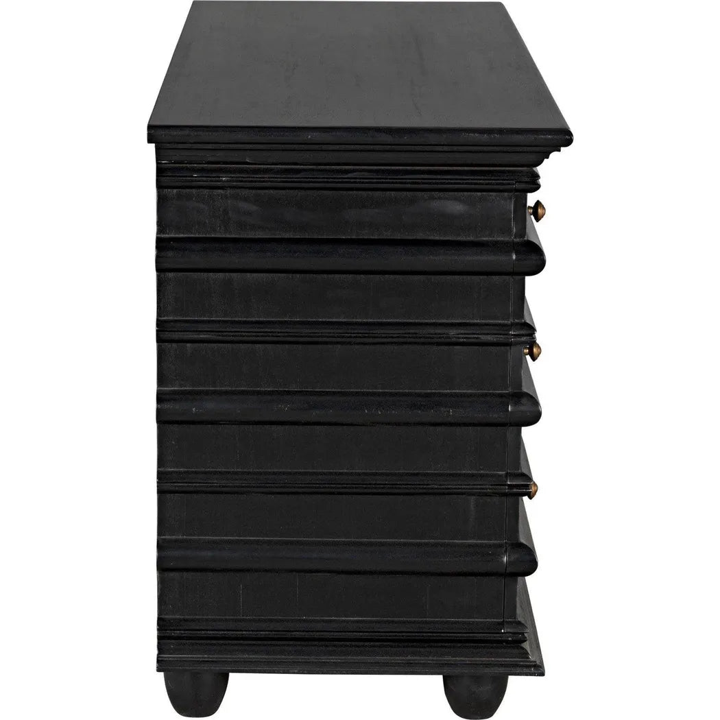 Noir Ascona Wood Black Chest
