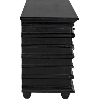 Noir Ascona Wood Black Chest