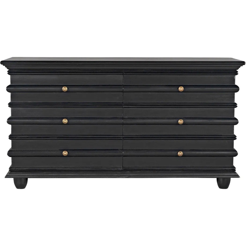 Noir Ascona Wood Black Chest