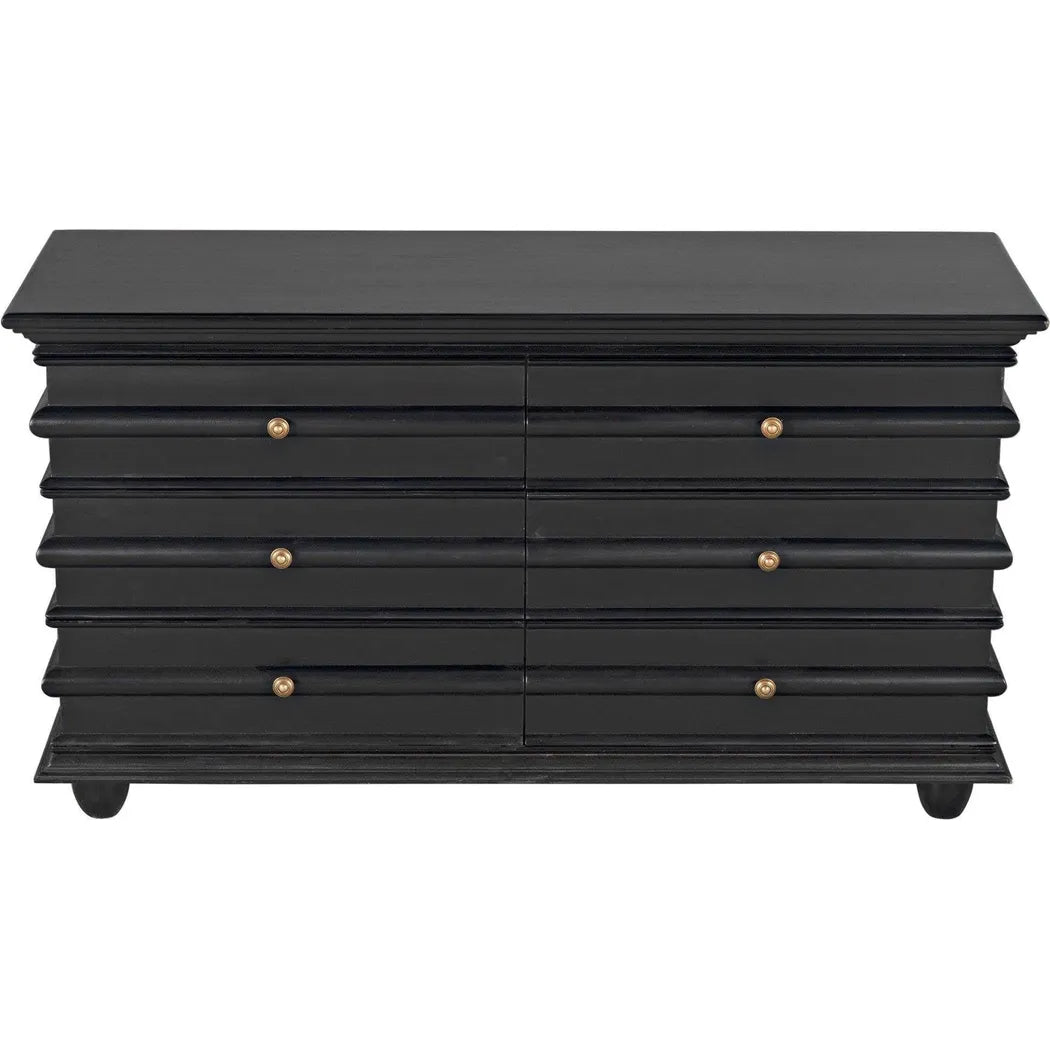 Noir Ascona Wood Black Chest