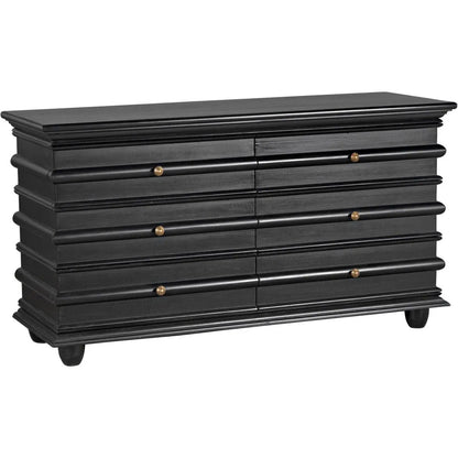Noir Ascona Wood Black Chest