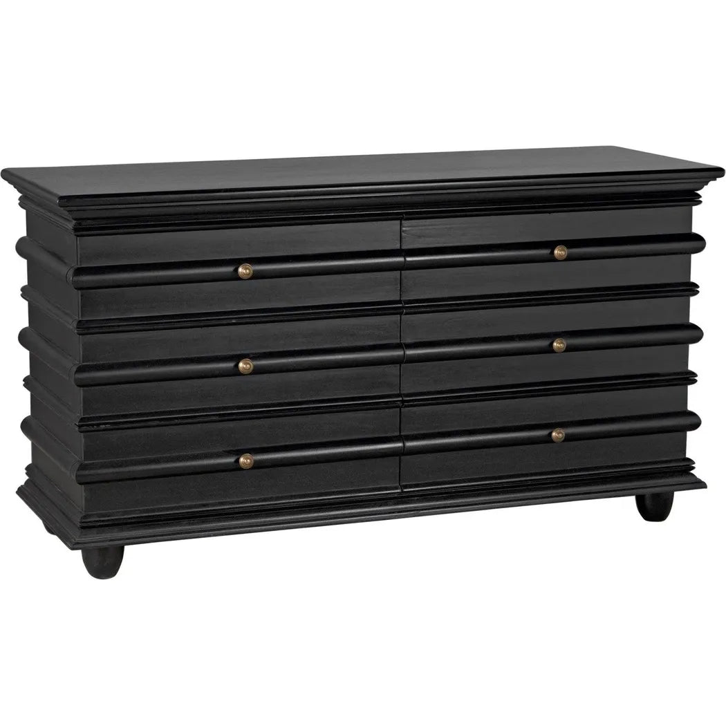 Noir Ascona Wood Black Chest