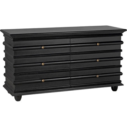 Noir Ascona Wood Black Chest