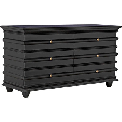 Noir Ascona Wood Black Chest