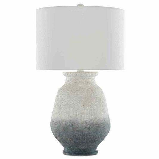 Ash Ivory Blue Acrylic White Cazalet Table Lamp Table Lamps Sideboards and Things By Currey & Co