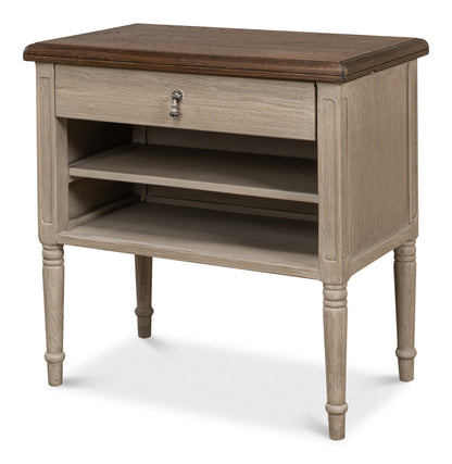 Asher End Table-Side Tables-Sarreid-LOOMLAN