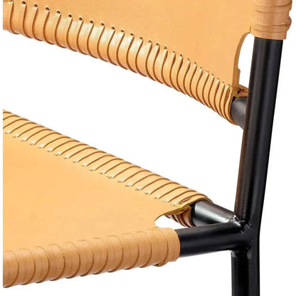 Asher Full Grain Leather Bar Stool