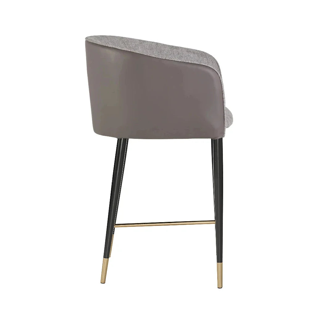 Asher Polyester Upholstered Counter Stool