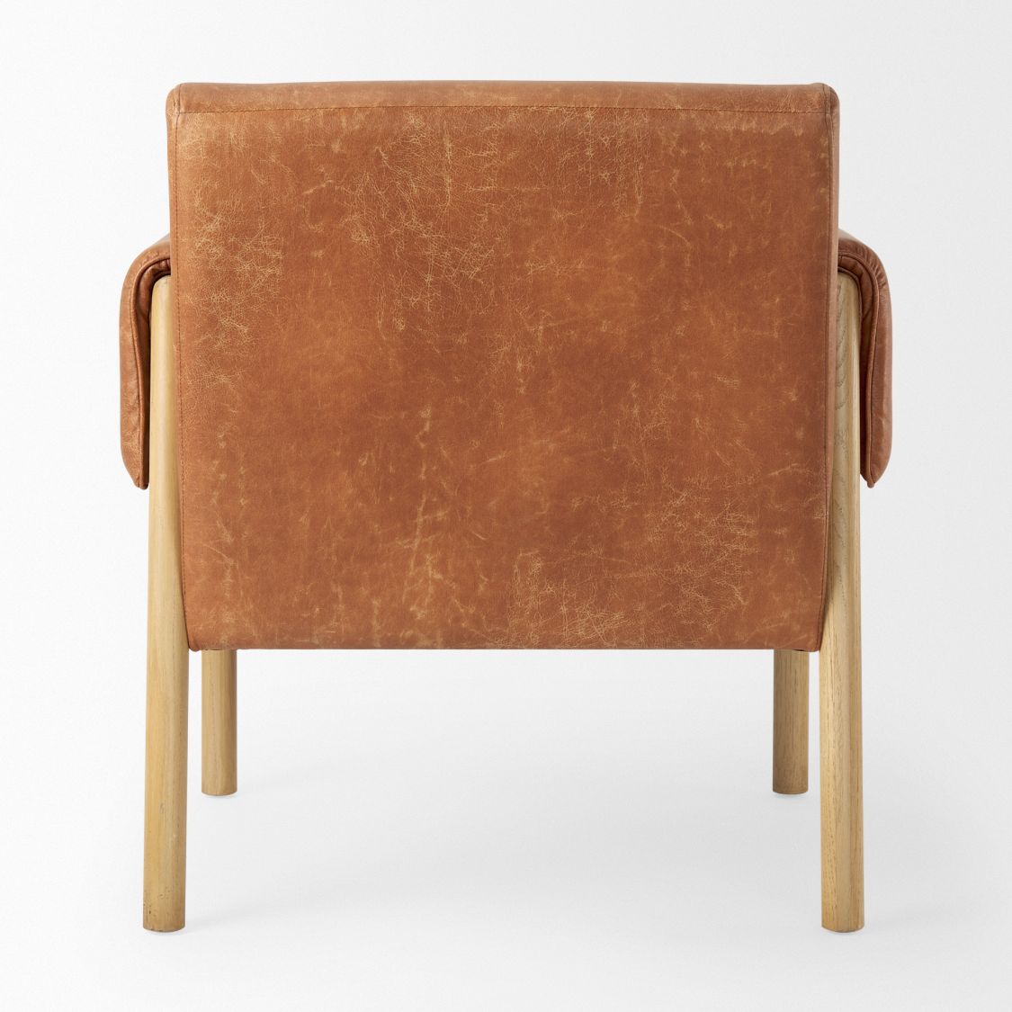 Mercana Ashton Brown Leather Accent Chair