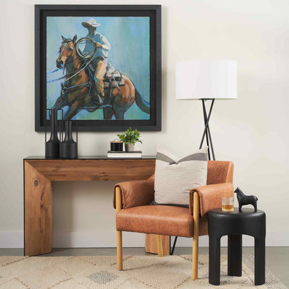 Mercana Ashton Brown Leather Accent Chair