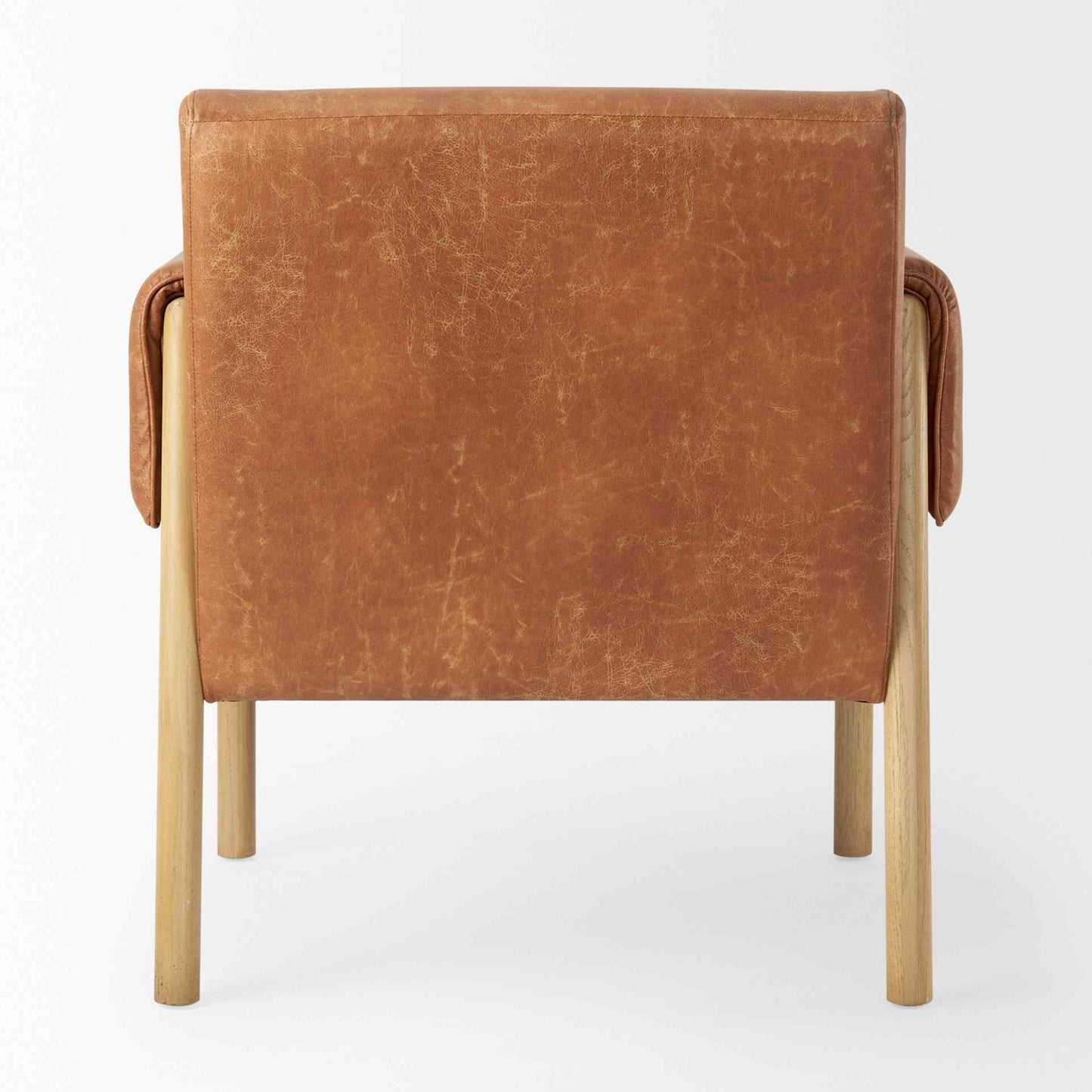 Mercana Ashton Brown Leather Accent Chair