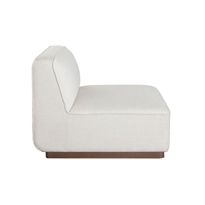 Diamond Sofa Aspen Cream Fabric Armless Chair