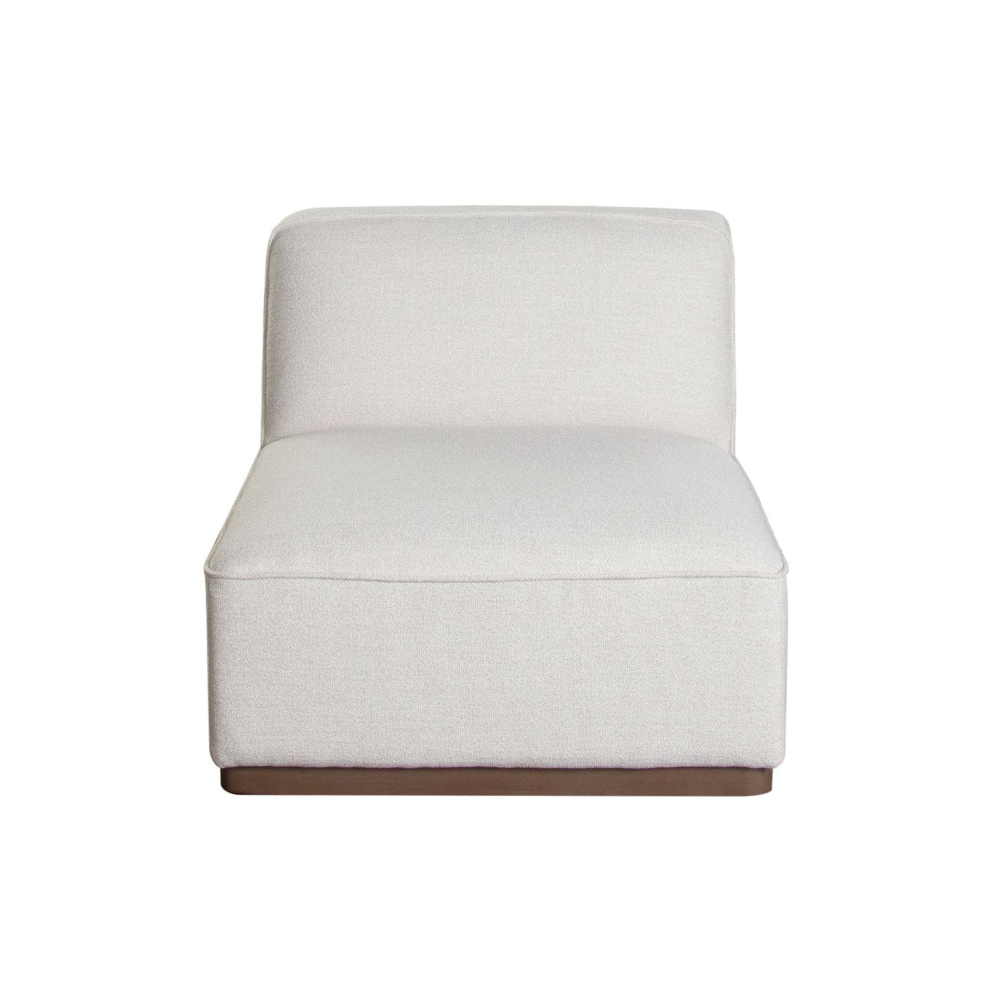 Diamond Sofa Aspen Cream Fabric Armless Chair