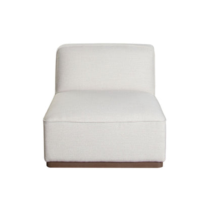 Diamond Sofa Aspen Cream Fabric Armless Chair