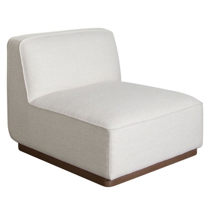 Diamond Sofa Aspen Cream Fabric Armless Chair