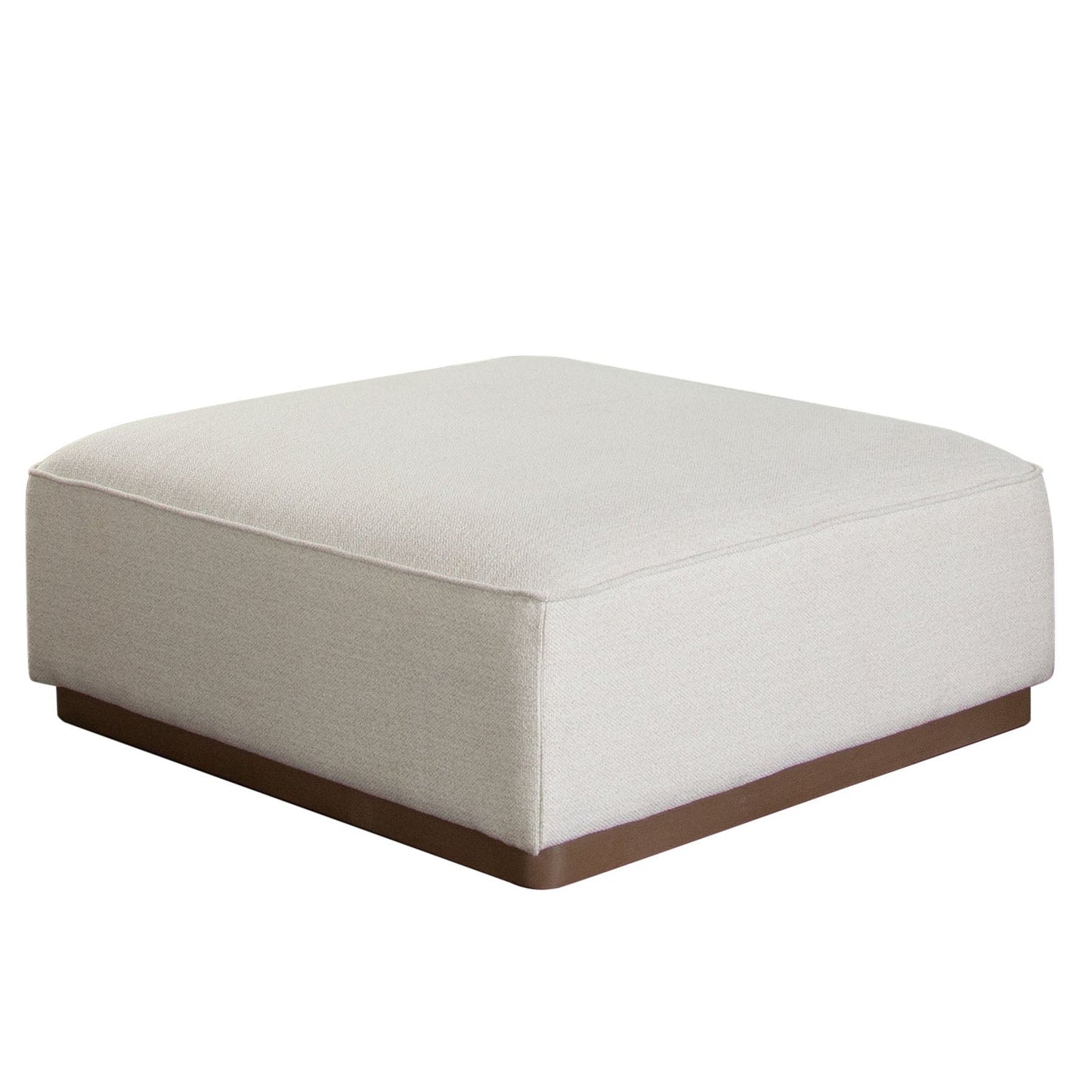 Diamond Sofa Aspen Cream Fabric Square Ottoman